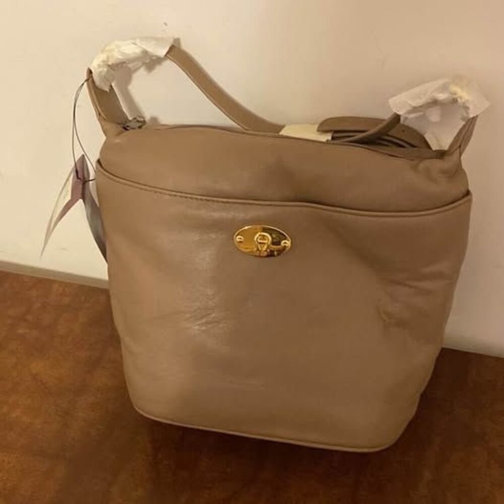 Vintage‎ Eteinne Aigner Handbag NWT 1995 taupe color